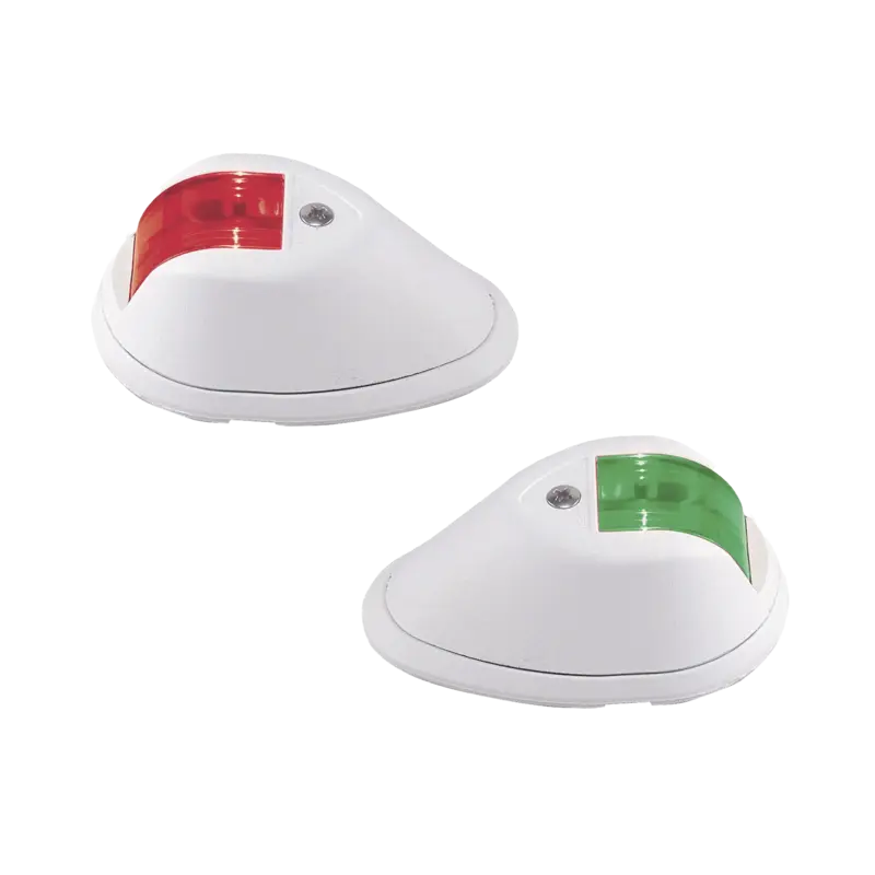 Set de Luces de Navegación Verticales Rojo - Verde con Carca