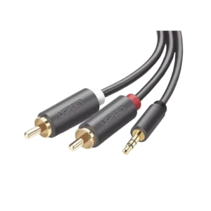 Cable Adaptador de 3.5mm Macho a 2 RCA Macho 3 Met