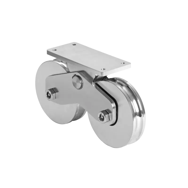 Rueda Doble de 12 cm - Capacidad Para Puertas de hasta 1200