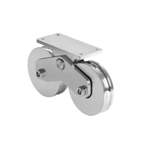 Rueda Doble de 16 cm Capacidad Para Puertas de has