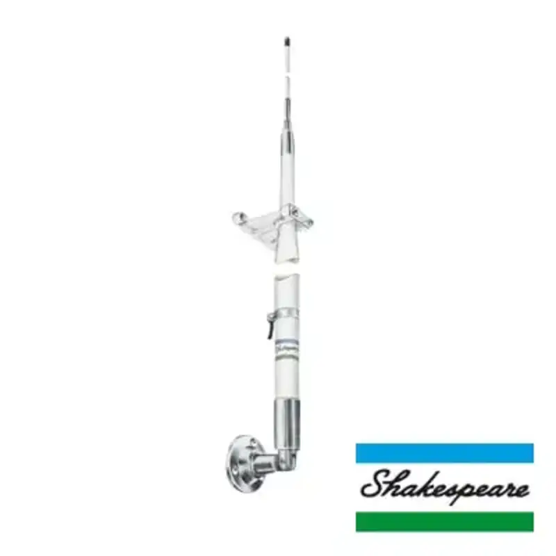 Antena Marina, Base, Banda HF, 2-30 MHz, Armado en 2 Seccion