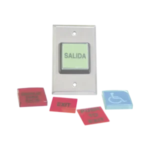 Botón de Salida MÚLTIPLES Placas/ Luz LED /2 Años