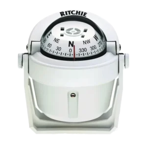 Brújula serie Explorer en color blanco, con ilumin