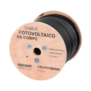 Carrete de 500 Metros Cable Fotovoltaico Negro 6mm