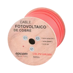 Carrete de 500 Metros Cable Fotovoltaico Rojo Mat