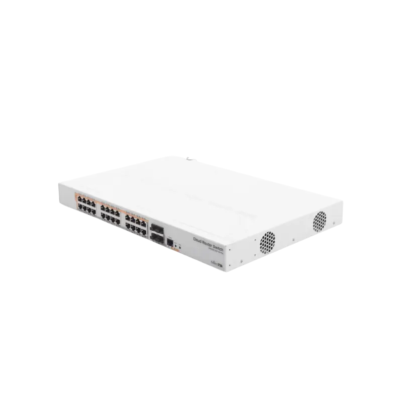 CRS328-24P-4S+RM - 24 port Gigabit Ethernet router-switch wi
