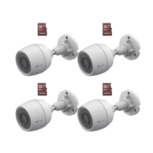 Kit de Camaras WiFi, Incluye 4 Piezas CS-H3C y 4 P