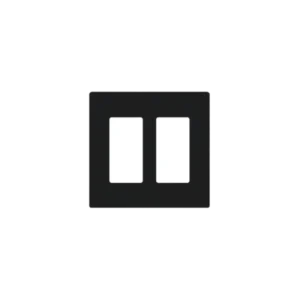 Placa de pared 2 espacio, para atenuador dimmer, s
