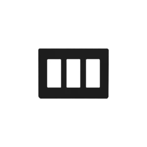 Placa de pared 3 espacio, para atenuador dimmer, s