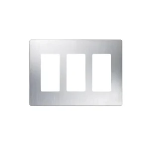 Placa de pared 3 espacio, para atenuador dimmer, s