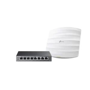 Kit de access point EAP245 y switch PoE TL-SG108PE