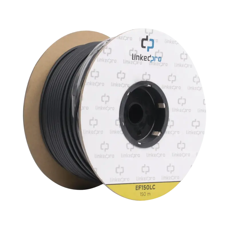 Carrete de Fibra Óptica Monomodo con conectores LC