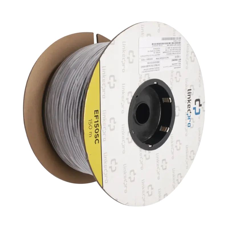 Carrete de Fibra Óptica Monomodo con conectores SC