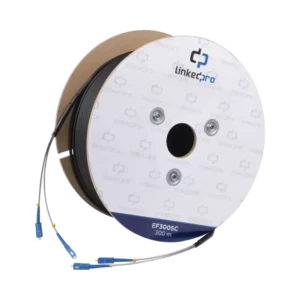 Carrete de Fibra Óptica Monomodo con Conectores SC