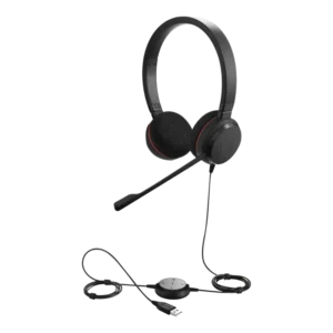Jabra Evolve 20 DUO con conexión USB, micrófono co
