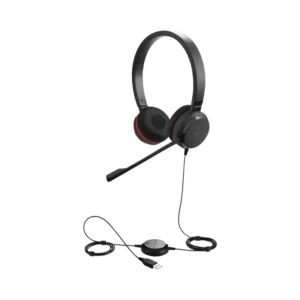 Jabra Evolve 30 Duo con conexión USB 3.5mm, micróf