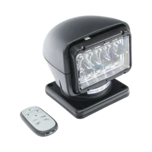 Faro Buscador, 7040 lúmenes, Color Negro, Uso Rudo