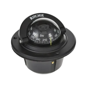 Brújula serie Explorer en color negro, con ilumina