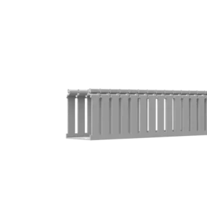 Canaleta Ranurada de PVC con Tapa, Tipo F, 108 mm