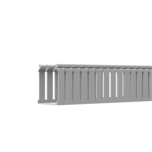 Canaleta Ranurada de PVC con Tapa, Tipo F, 108 mm