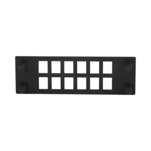 Placa Para 12 Adaptadores de Fibra Óptica, Uso con