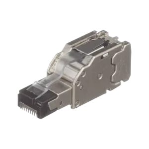 Plug RJ45 Blindado, Instalación Recta, Terminación