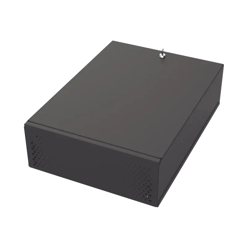 Gabinete Metálico para DVR-NVR con Chapa y llave.