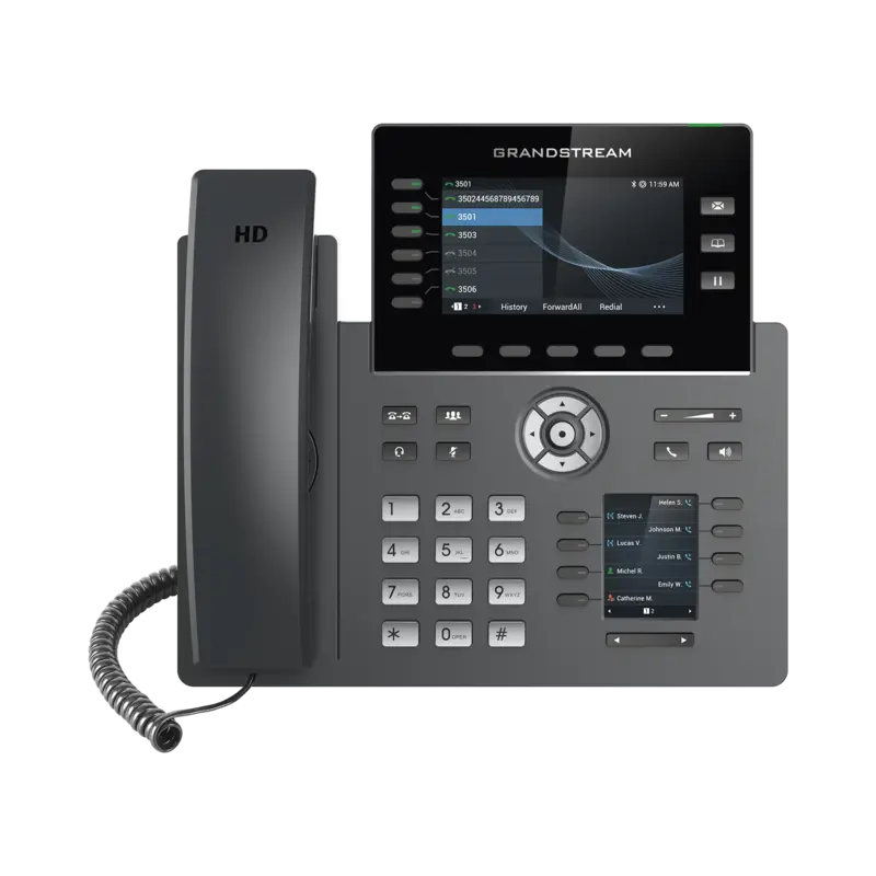 Teléfono IP Wi-Fi, Grado Operador, 6 líneas SIP con 6 cuenta