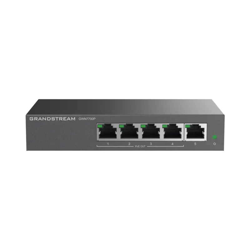 Switch PoE+ Gigabit No Administrable - 5 puertos 10-100-1000