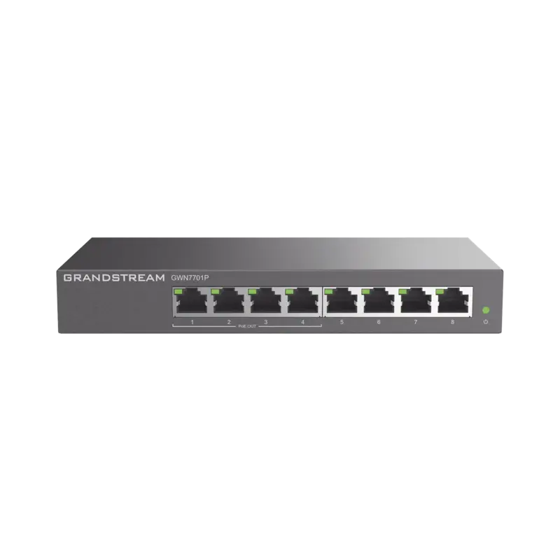 Switch PoE+ Gigabit No Administrable - 8 puertos 10-100-1000