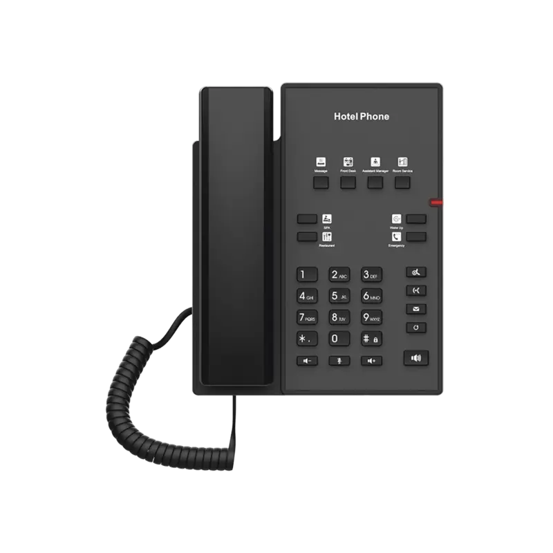 Teléfono IP para Hotelería, profesional con 8 teclas program