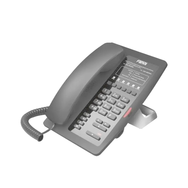 Teléfono IP para Hotelería, profesional con 6 teclas program