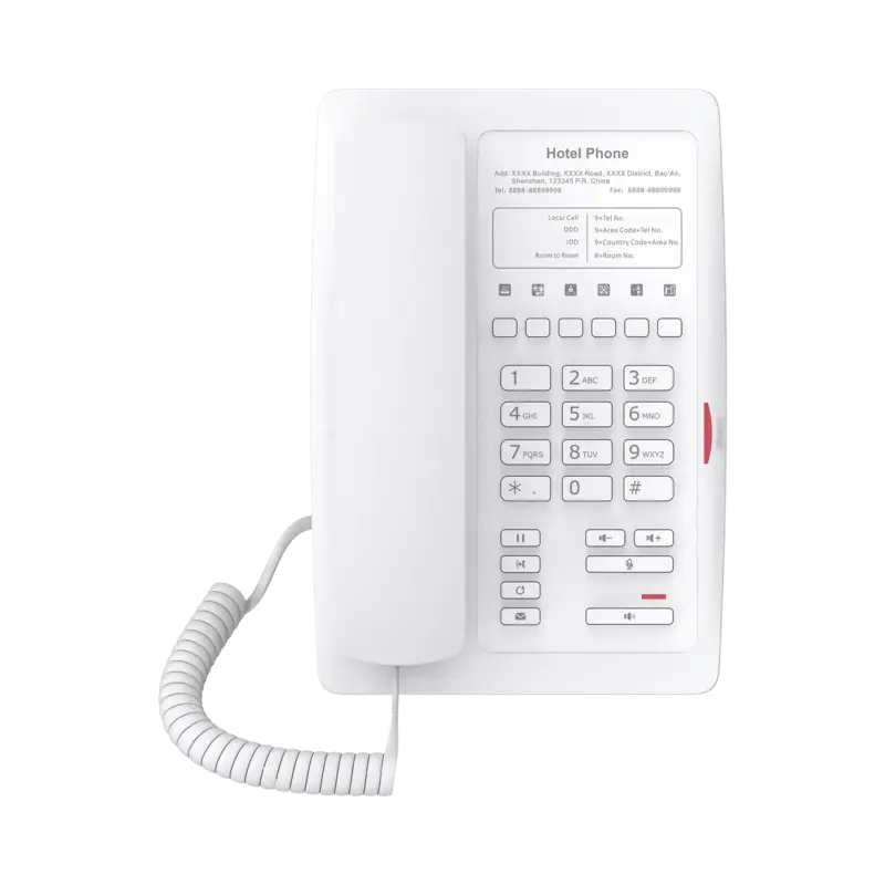 Teléfono IP WiFi para Hotelería, profesional con 6 teclas pr