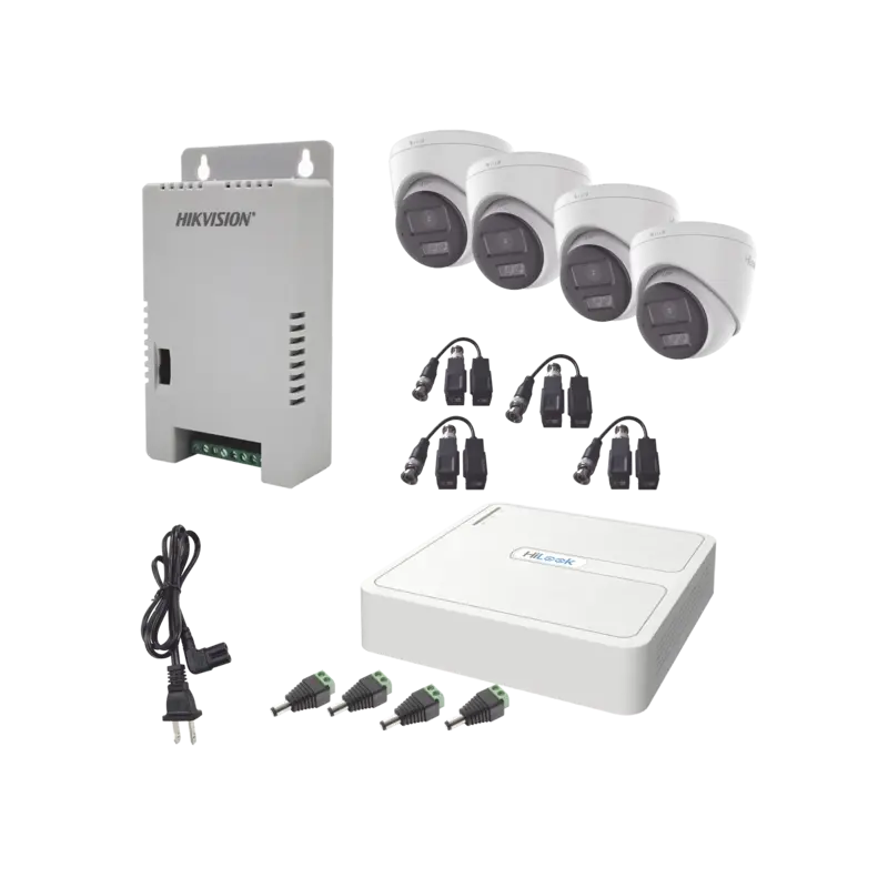 Kit HiLook Audio Bidireccional TurboHD 1080p DVR 4