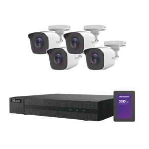 KIT TurboHD 1080p + SSD de 500 GB DVR 4 canales 4