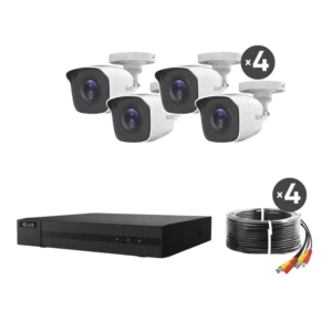KIT TurboHD 1080p DVR 8 canales con H.265+ 4 Cámar