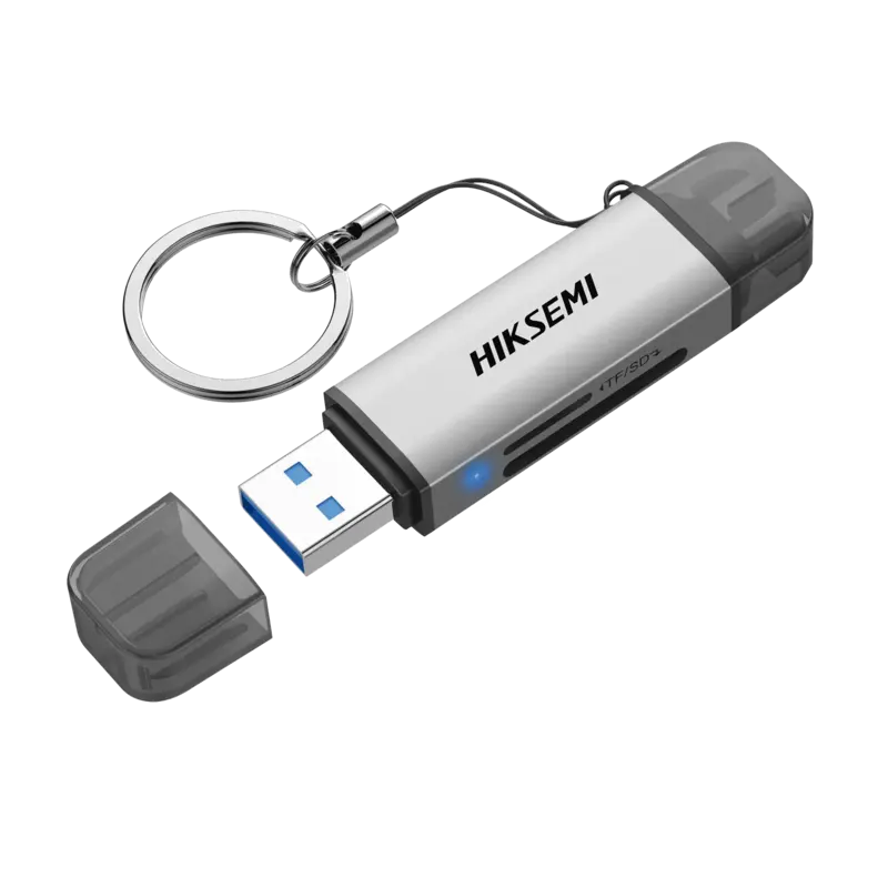 Lector de Tarjetas 2 en 1 - Conector Dual USB-A y USB-C - S