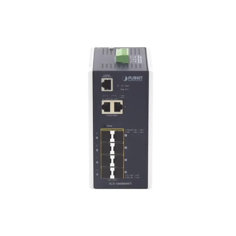 Switch Industrial Administrable L2+, 8 Puertos 1G SFP, 2 Pue