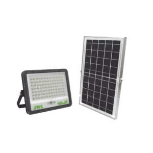 Reflector de  100 W con Panel Solar  Batería 3.2