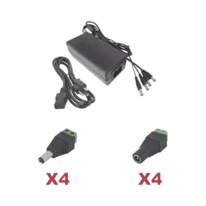 Kit con fuente EPCOM POWER LINE con salida de 12 V