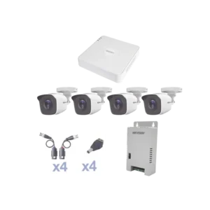 KIT TurboHD 1080 Lite DVR 4 Canales 4 Cámaras Bala