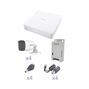 KIT TurboHD con Audio 1080p DVR 4 Canales 4 Cámara