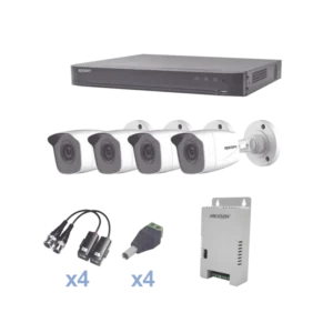 KIT TurboHD 1080p DVR 4 Canales 4 Cámaras Bala Met