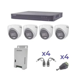 KIT COLORVU TURBOHD 1080p DVR 4 Canales 4 Cámaras