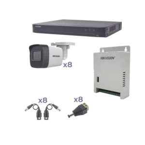 KIT TurboHD 1080p DVR 8 Canales 8 Cámaras Bala ext