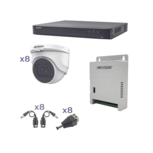 Kit TURBOHD 1080p DVR 8 Canales 8 Cámaras Turret e