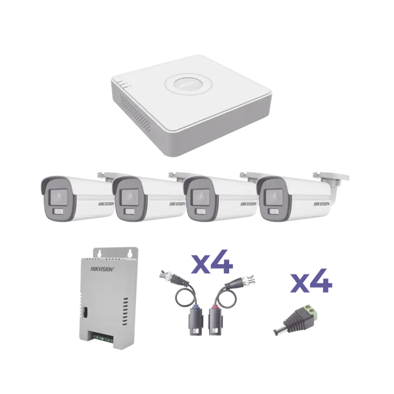 KIT COLORVU TURBOHD 1080p Lite - DVR 4 Canales - 4 Cámaras B