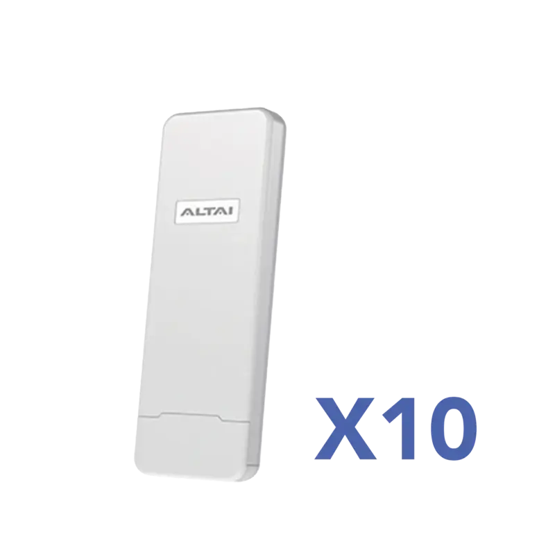 Kit de 10 Puntos de Acceso C1N Wi-Fi, PTMP en 2.4 GHz, Anten