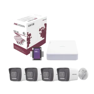 Kit IP 4 Megapixel NVR de 4 Canales con 4 Puertos
