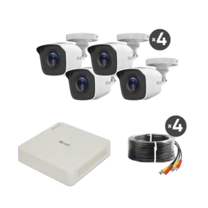 Kit TurboHD 720p DVR 4 canales 4 Cámaras Bala de M